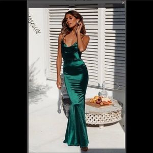 Hello Molly emerald green maxi dress